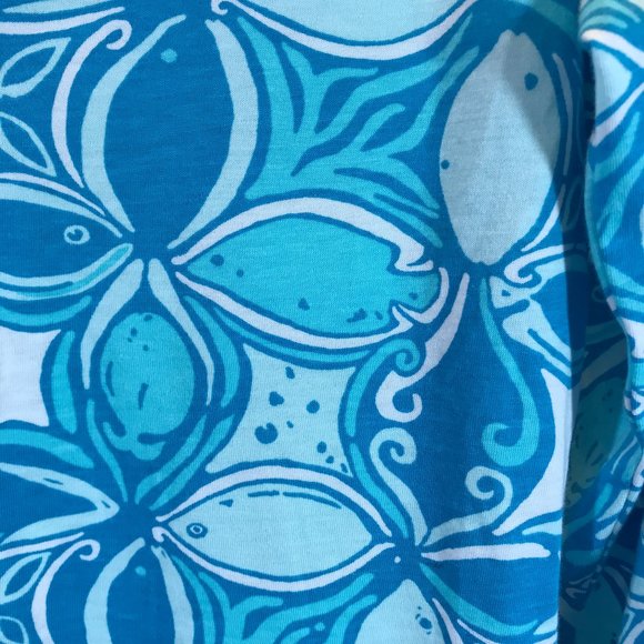 Lilly Pulitzer Paradise Fish Body Con Dress V neck - Picture 6 of 7